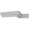 Ekena Millwork 2 1/2"H x 2 1/8"P x 3 3/4"F x 94 1/2"L Anthony Smooth Crown Moulding MLD02X02X03AT - alternate 9